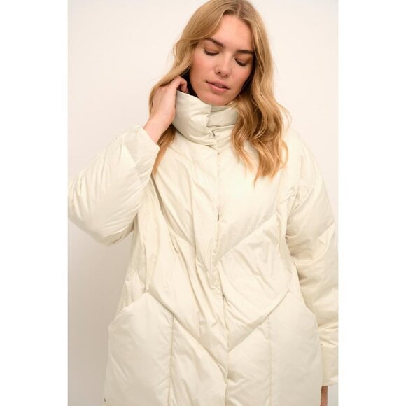 NWT CREAM Nisa Winter Off White Down Puffer Jacket - Picture 4 of 13